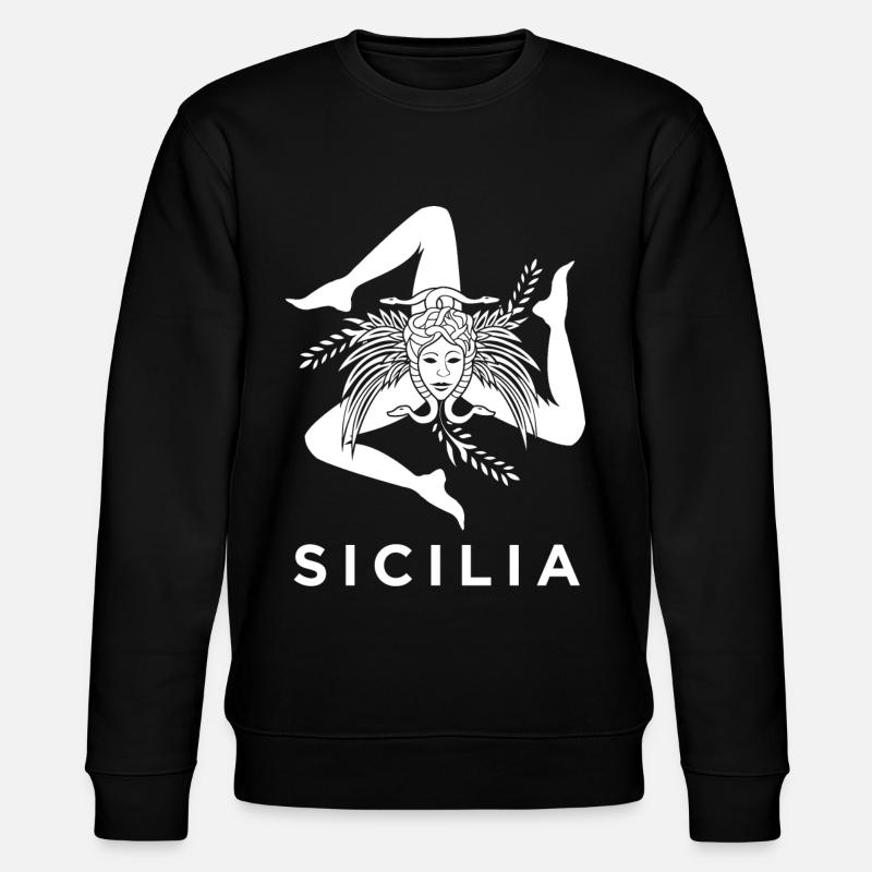 Sicile Trinacria - Sweat bio CHANGER Stanley/Stella Unisexe - noir