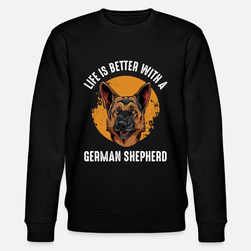 Schäferhund - Stanley/Stella Unisex Bio-Sweatshirt CHANGER  - Schwarz