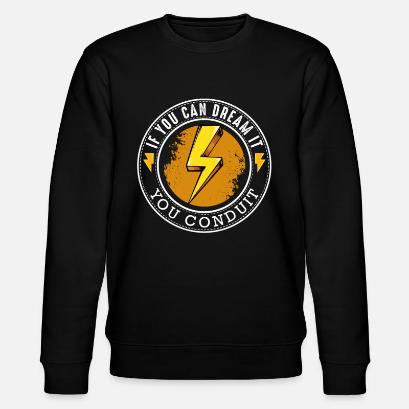 Elektriker - Stanley/Stella Unisex Bio-Sweatshirt CHANGER  - Schwarz