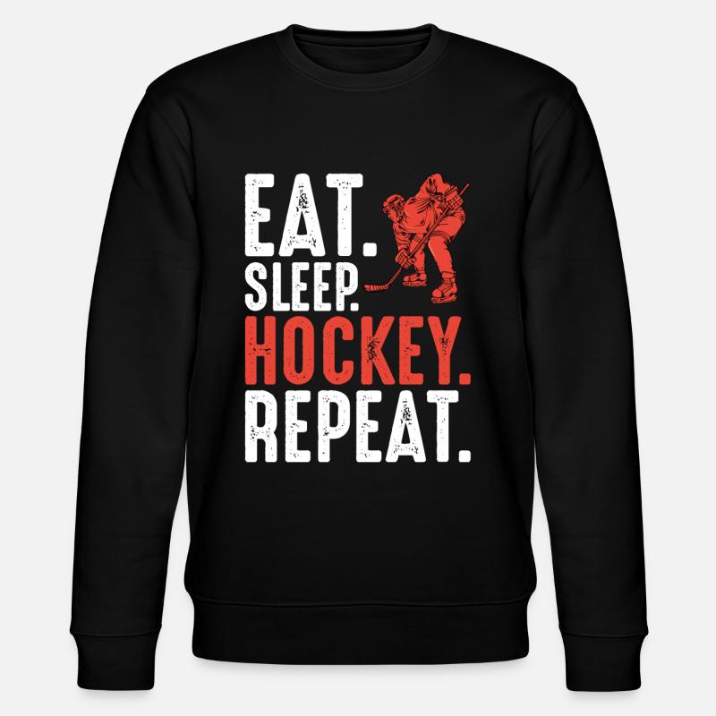 Eishockey - Stanley/Stella Unisex Bio-Sweatshirt CHANGER  - Schwarz