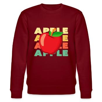 Apple - Stanley/Stella CHANGER Unisex Organic Sweatshirt - burgundy - Front - Nik (191cm) & Marisol (170cm)