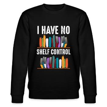 Bücher Lesen - Stanley/Stella Unisex Bio-Sweatshirt CHANGER  - Schwarz - Vorne - Nik (191cm) & Marisol (170cm)