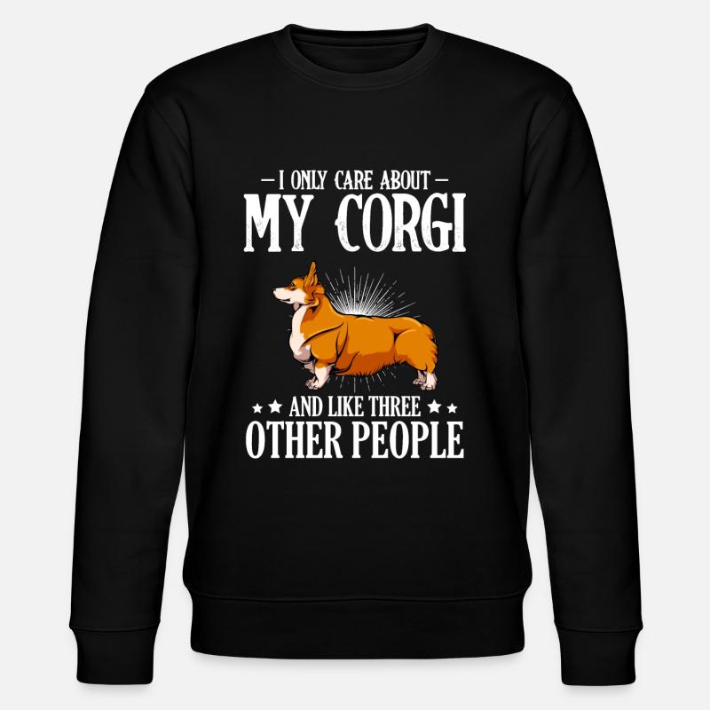 Welsh Corgi - Stanley/Stella Unisex Bio-Sweatshirt CHANGER - Schwarz