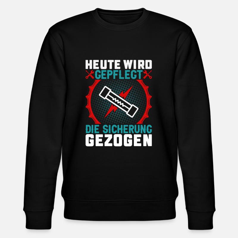 Elektriker Elektroniker Geschenk - Stanley/Stella Unisex Bio-Sweatshirt CHANGER  - Schwarz