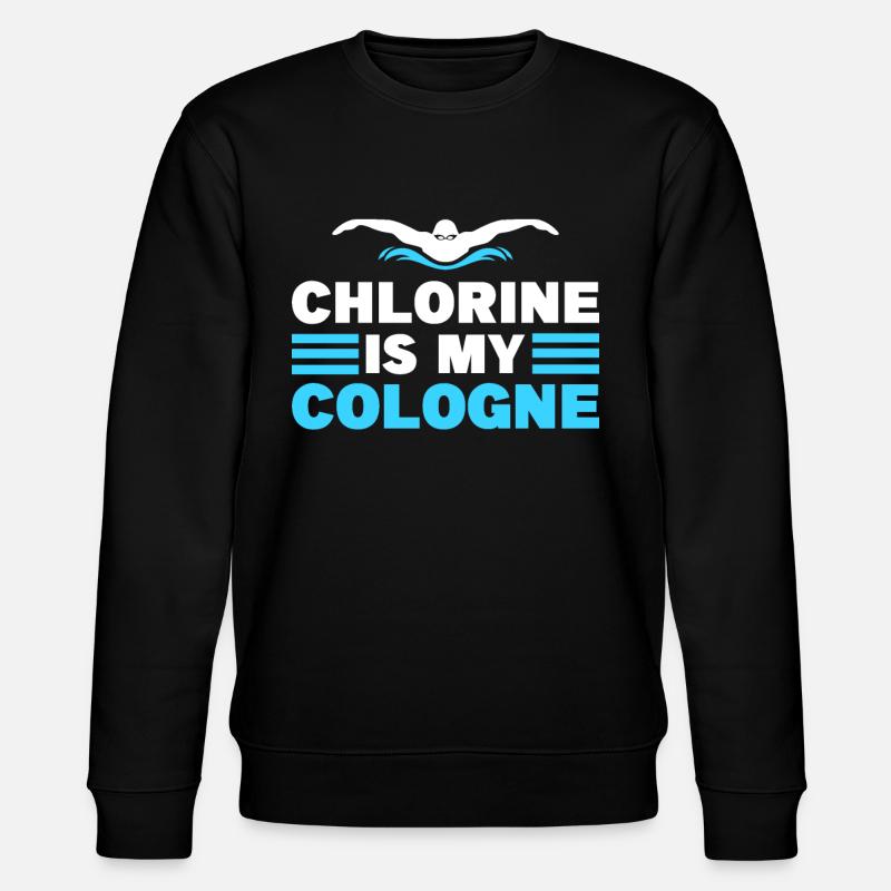 Nageur sauveteur | Le chlore est mon eau de Cologne - Sweat bio CHANGER Stanley/Stella Unisexe - noir