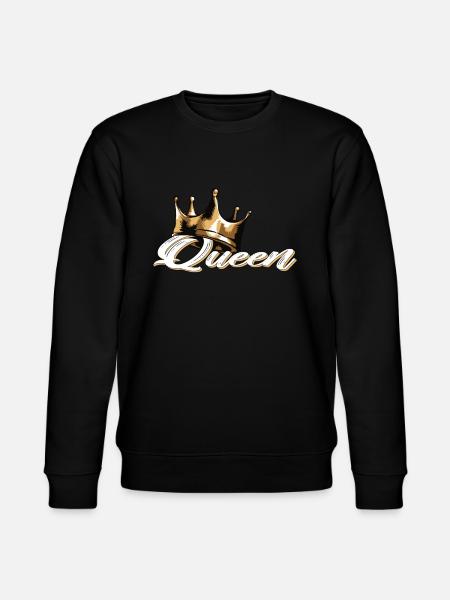 Awesome camping queen crown - Stanley/Stella CHANGER Unisex Organic Sweatshirt - black
