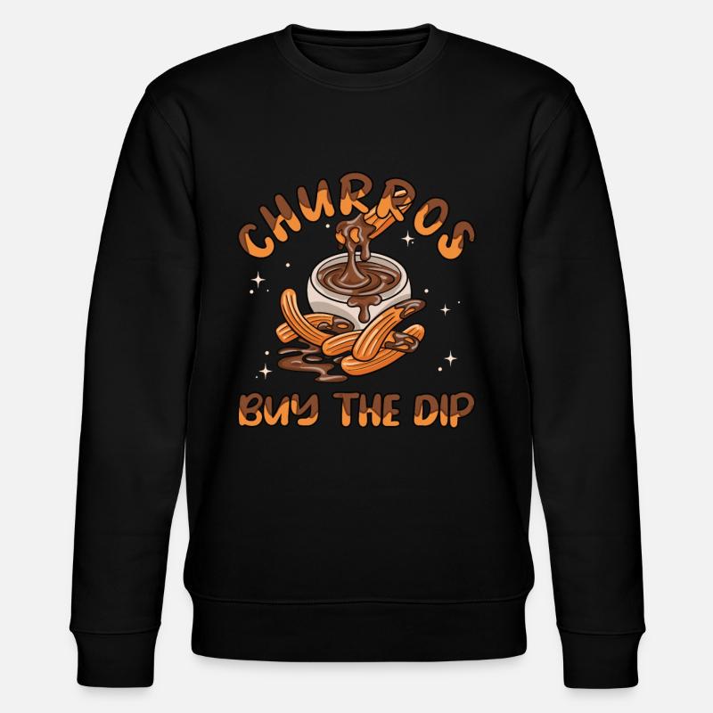 Churros Buy The Dip - Stanley/Stella Unisex Bio-Sweatshirt CHANGER  - Schwarz