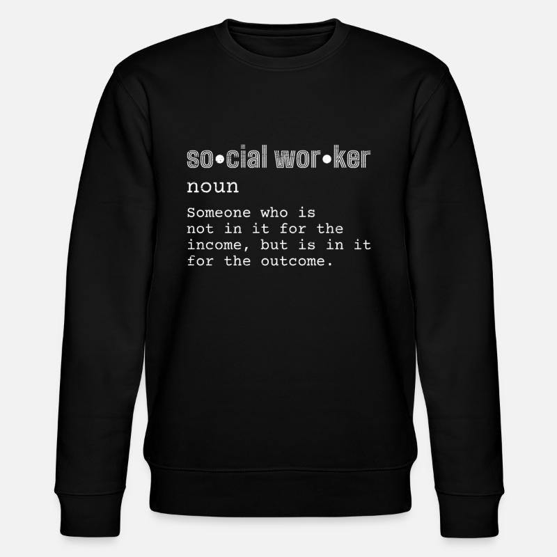 Sozialarbeiter Definition für einen Sozialarbeiter - Stanley/Stella Unisex Bio-Sweatshirt CHANGER  - Schwarz