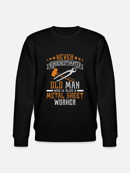 Sheet Metal Working For A Sheet Metal Worker - Stanley/Stella CHANGER Unisex Organic Sweatshirt - black