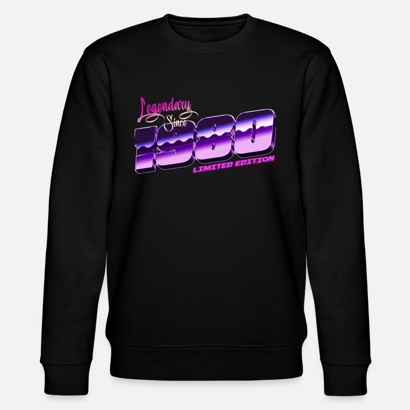 LEGENDÄR SEIT 1980 - Stanley/Stella Unisex Bio-Sweatshirt CHANGER  - Schwarz