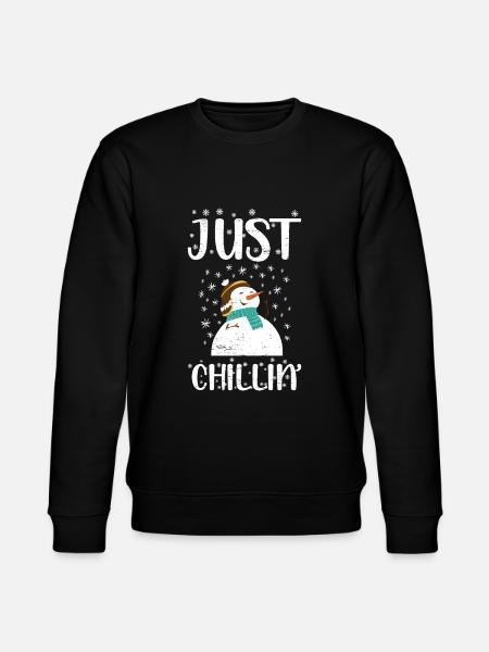 Santa Claus Snowman Holidays - Stanley/Stella CHANGER Unisex Organic Sweatshirt - black