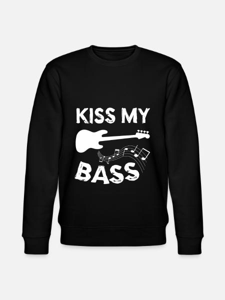 Kiss My Bass - Stanley/Stella Unisex Bio-Sweatshirt CHANGER  - Schwarz