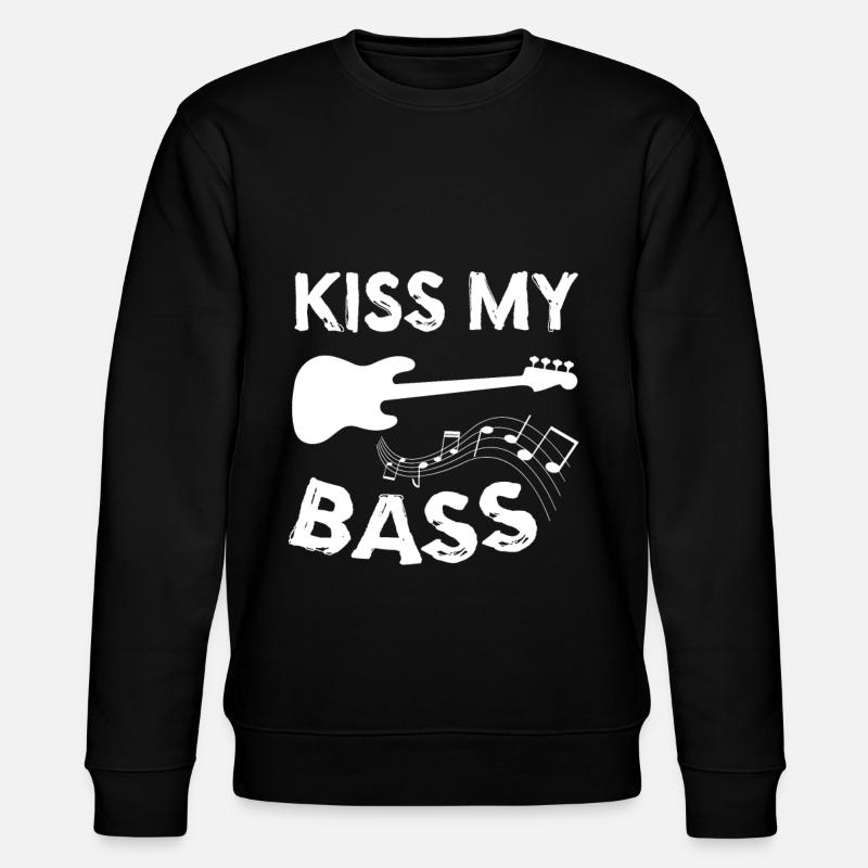 Kiss My Bass - Stanley/Stella Unisex Bio-Sweatshirt CHANGER  - Schwarz