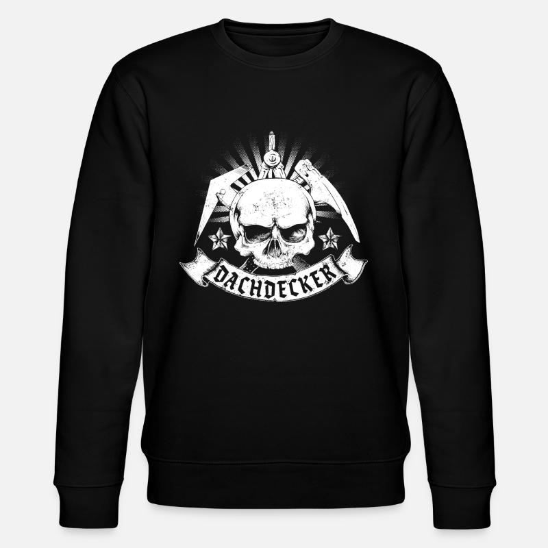 Dachdecker Zunftzeichen - Stanley/Stella Unisex Bio-Sweatshirt CHANGER  - Schwarz