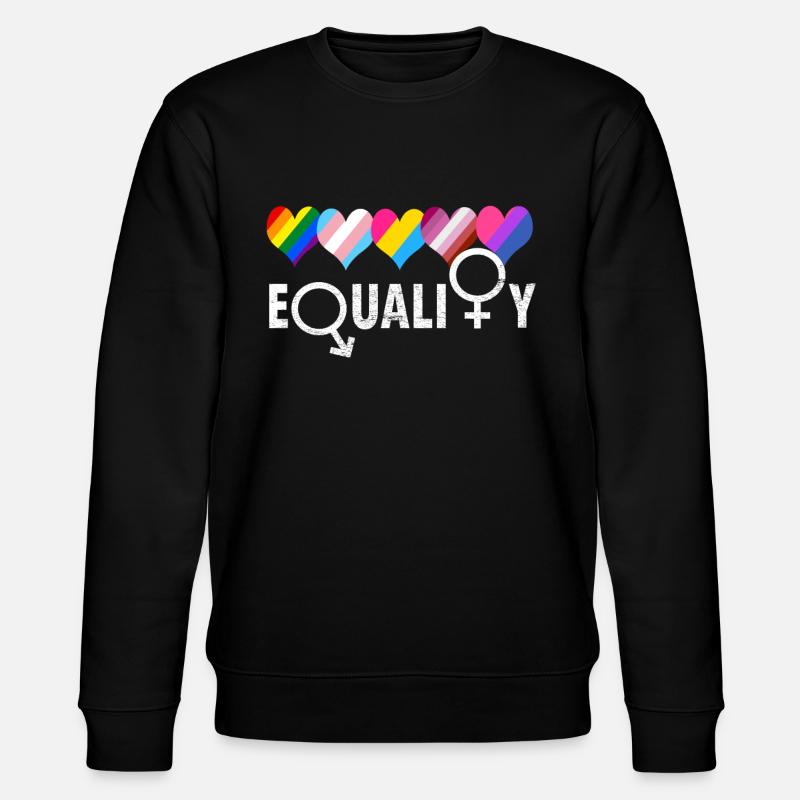 Égalité des drapeaux LGBTQ - LGBTQ - Sweat bio CHANGER Stanley/Stella Unisexe - noir