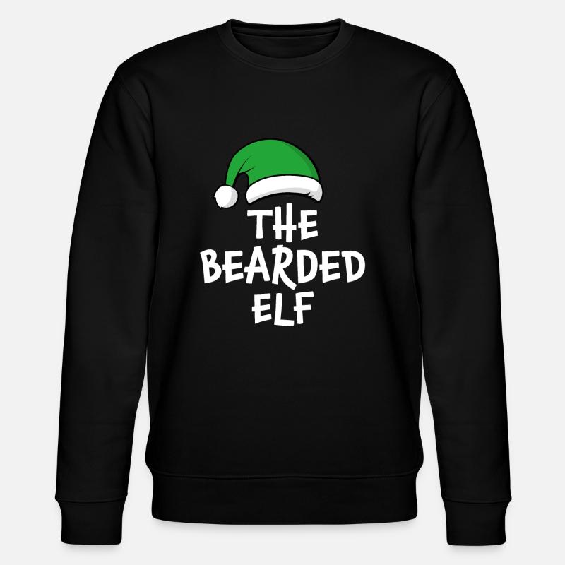 The Bearded Elf - Stanley/Stella CHANGER Unisex Organic Sweatshirt - black