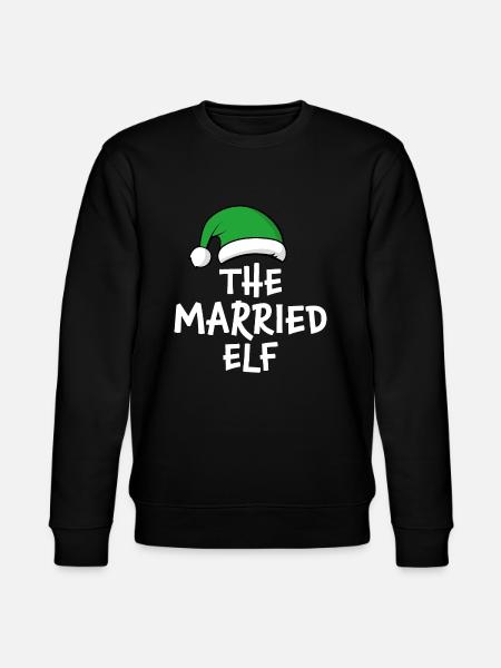 The Married Elf - Stanley/Stella CHANGER Unisex Organic Sweatshirt - black