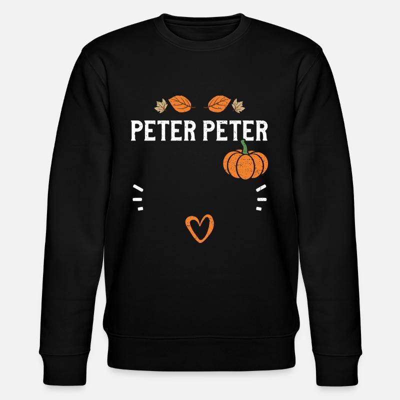 Peter Peter - Pumpkin - Stanley/Stella CHANGER Unisex Organic Sweatshirt - black