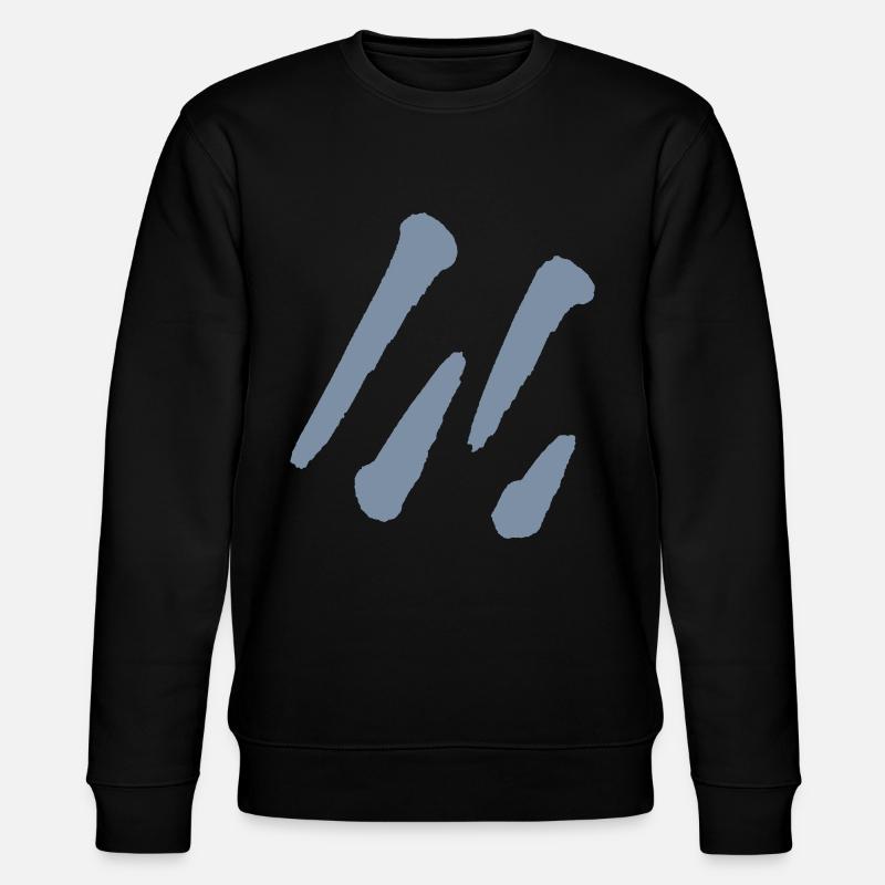 Minimal Stripe Pattern - Design - Stanley/Stella CHANGER Unisex Organic Sweatshirt - black