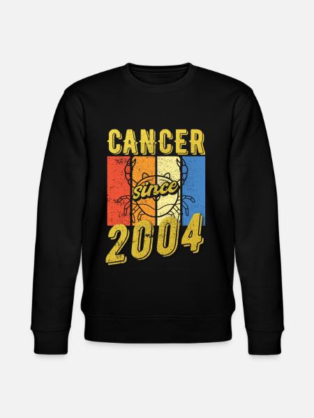 Cancer 2004 Zodiac Birthday - Stanley/Stella CHANGER Unisex Organic Sweatshirt - black