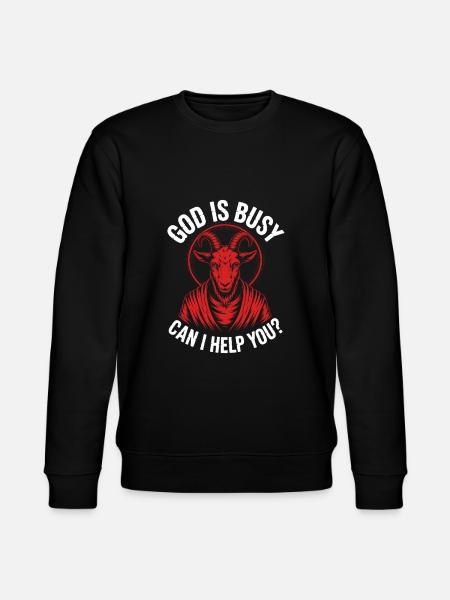 Dieu est occupé ! Athéisme Satanisme - Sweat bio CHANGER Stanley/Stella Unisexe - noir