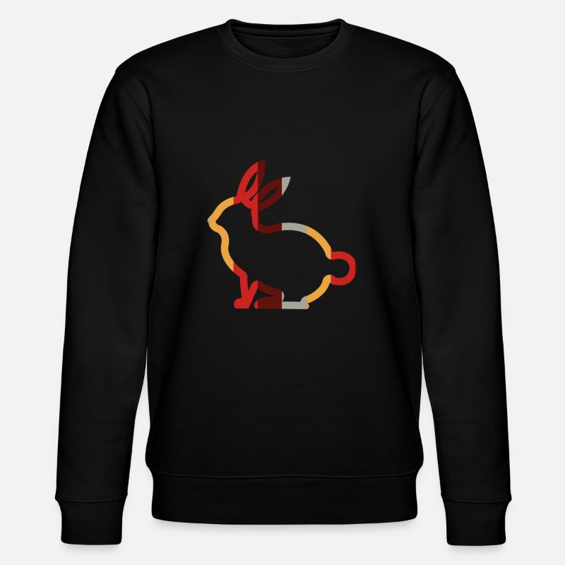 Hase - Stanley/Stella Unisex Bio-Sweatshirt CHANGER  - Schwarz
