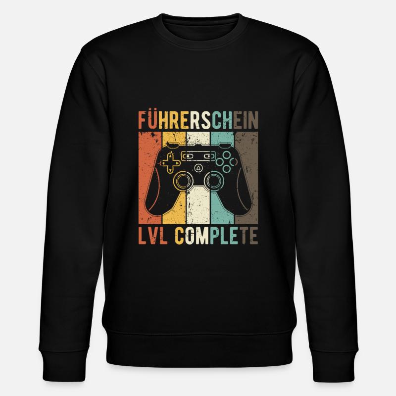 Driver's license test passed - Stanley/Stella CHANGER Unisex Organic Sweatshirt - black