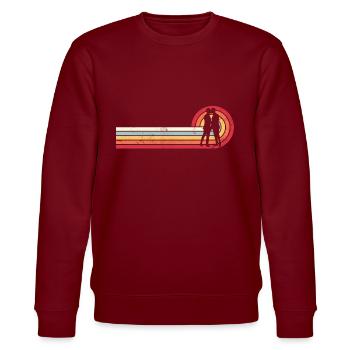 Vintage Gay Men Couple Retro Sunset Cadeau - Sweat bio CHANGER Stanley/Stella Unisexe - bordeaux - Devant - Nik (191cm) & Marisol (170cm)