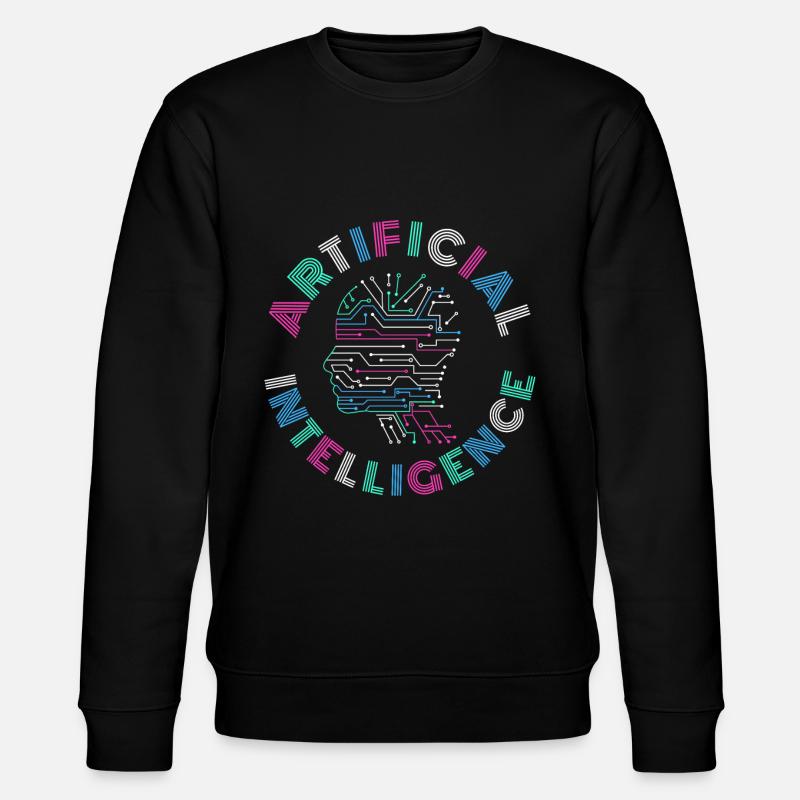 Artificial Intelligence AI Gift - Stanley/Stella CHANGER Unisex Organic Sweatshirt - black