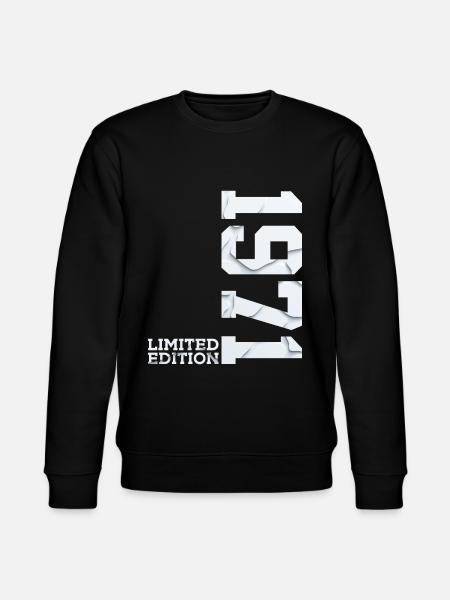 55TH BIRTHDAY LIMITED EDITION 1971 - Stanley/Stella CHANGER Unisex Organic Sweatshirt - black