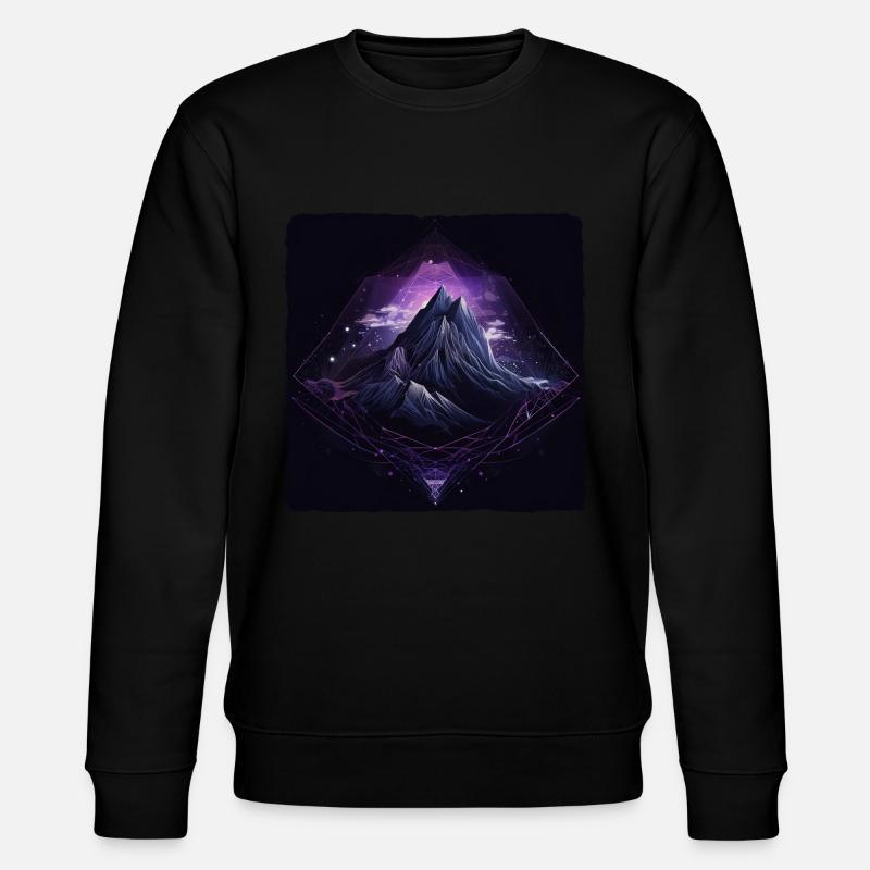 Mountain - Stanley/Stella CHANGER Unisex Organic Sweatshirt - black