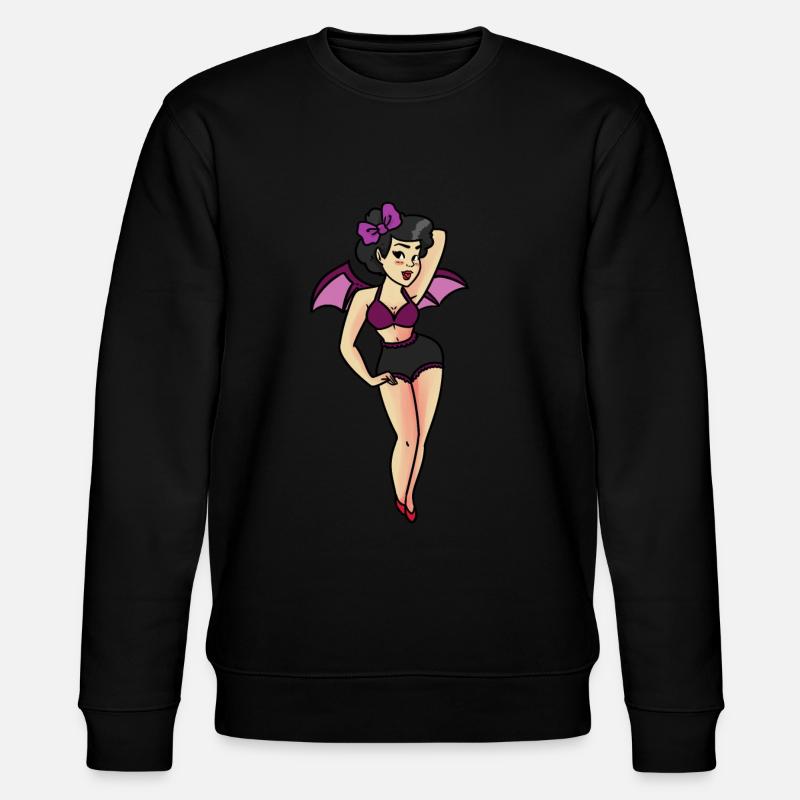 VAMPIRE CHICK - Stanley/Stella CHANGER Unisex Organic Sweatshirt - black