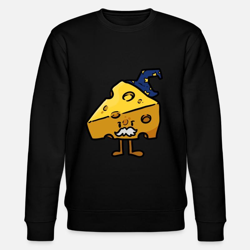 Cheese Wiz Cheese Wiz - Stanley/Stella CHANGER Unisex Organic Sweatshirt - black