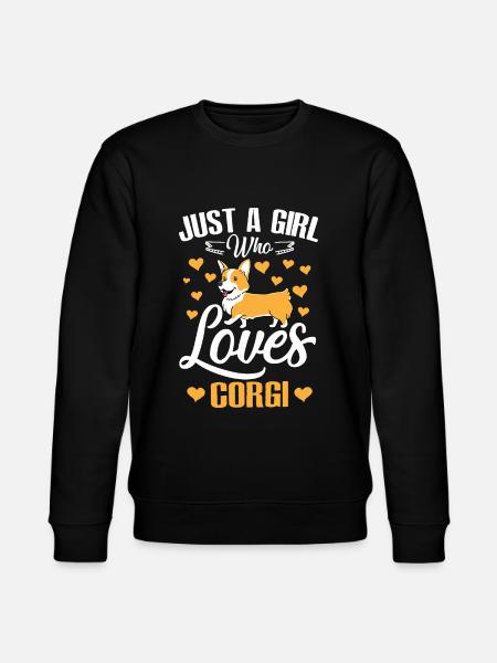 Love corgi - Stanley/Stella CHANGER Unisex Organic Sweatshirt - black