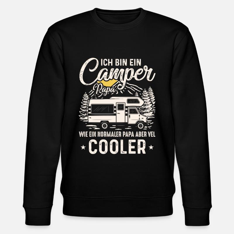 Camper Papa Cool - Stanley/Stella Unisex Bio-Sweatshirt CHANGER  - Schwarz