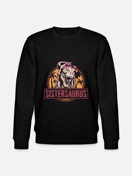 Sistersaurus sister dinosaur sour - Stanley/Stella CHANGER Unisex Organic Sweatshirt - black