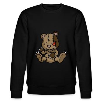 Horreur Teddy Bear Halloween - Sweat bio CHANGER Stanley/Stella Unisexe - noir - Devant - Nik (191cm) & Marisol (170cm)