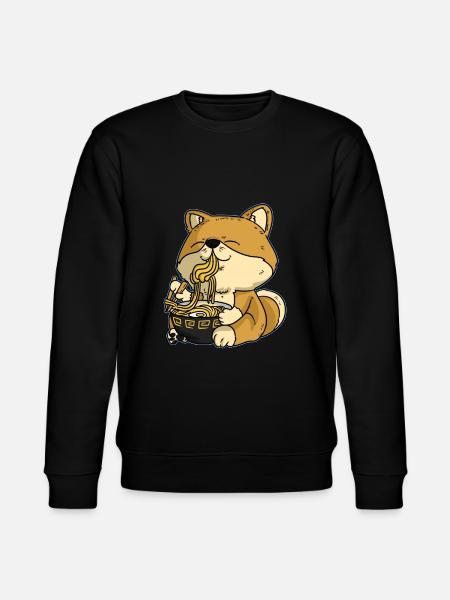 Ramen Hund Asiat Japan Hund Shiba inu - Stanley/Stella økologisk unisex-sweatshirt CHANGER  - sort