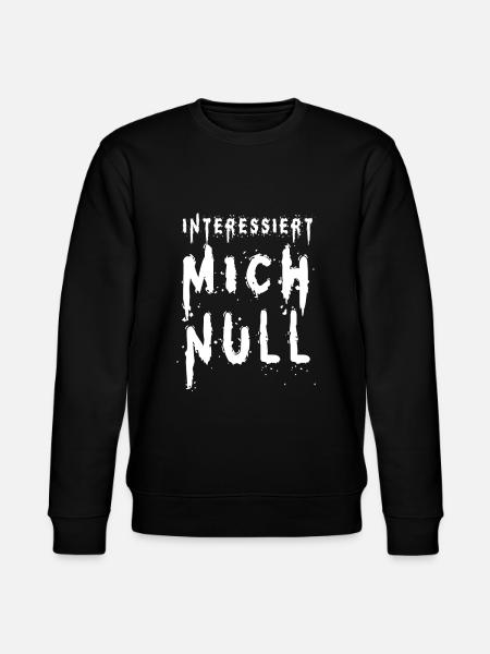 Interessiert mich null - Stanley/Stella Unisex Bio-Sweatshirt CHANGER - Schwarz