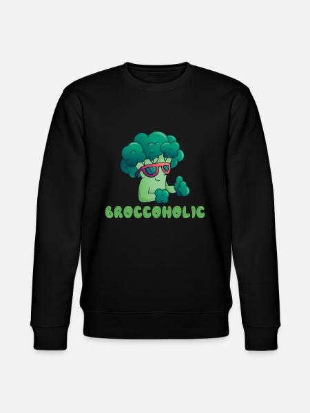 Broccoholic Vegan Vegetarian and Veggie - Stanley/Stella CHANGER Unisex Organic Sweatshirt - black