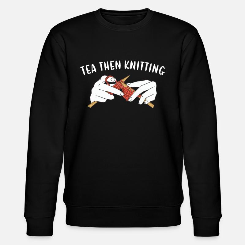 Thé puis tricot - Sweat bio CHANGER Stanley/Stella Unisexe - noir
