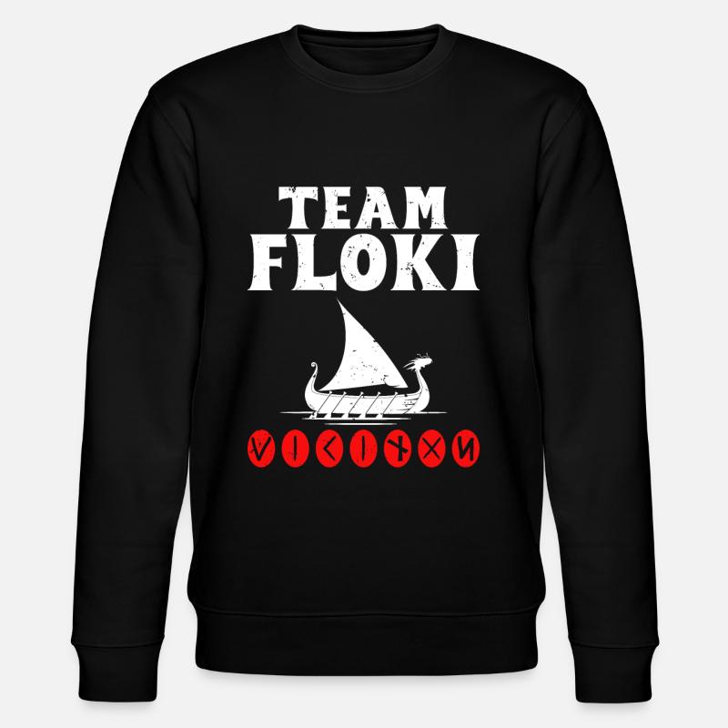 Team Floki der Schiffsbauer - Stanley/Stella Unisex Bio-Sweatshirt CHANGER - Schwarz