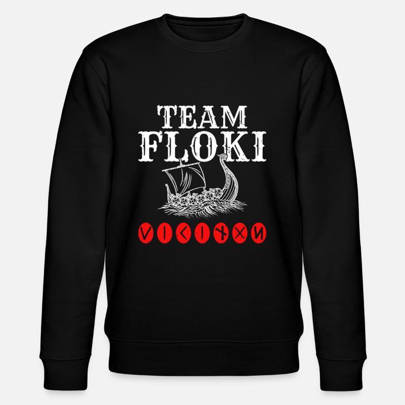 Team Floki der Schiffsbauer - Stanley/Stella Unisex Bio-Sweatshirt CHANGER - Schwarz