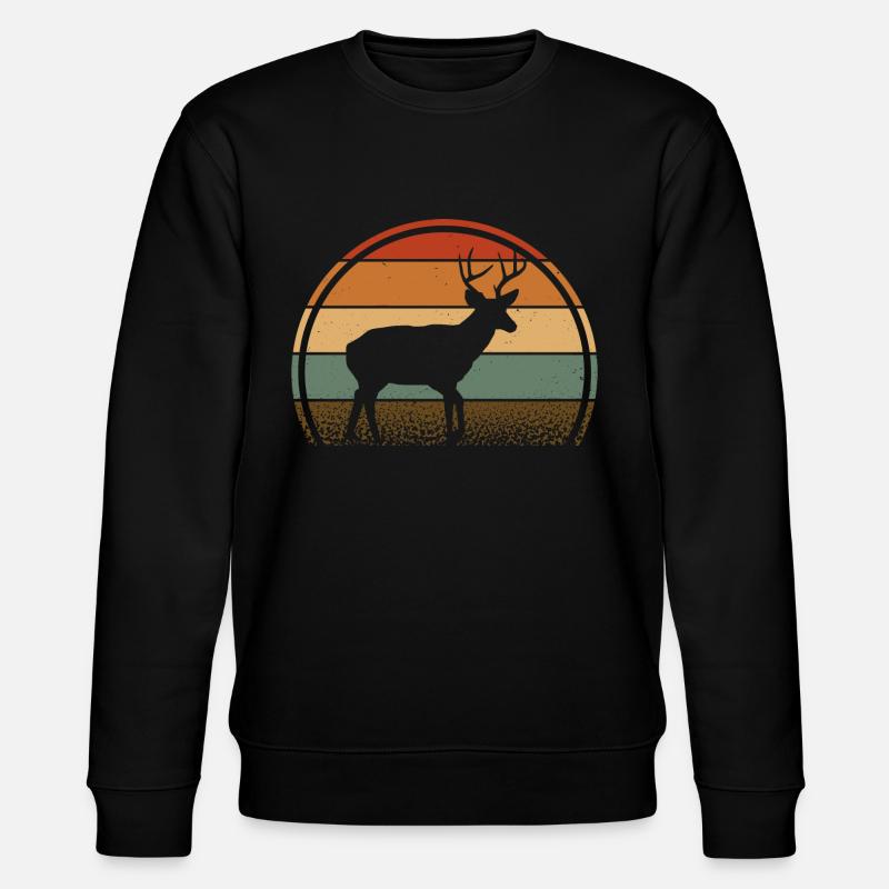 Cerf - Sweat bio CHANGER Stanley/Stella Unisexe - noir