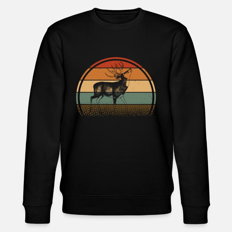 Roe deer - Stanley/Stella CHANGER Unisex Organic Sweatshirt - black