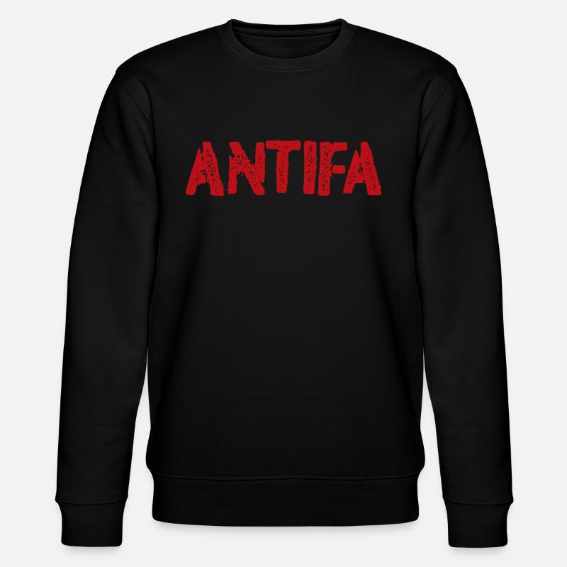 Antifa - Stanley/Stella Unisex Bio-Sweatshirt CHANGER  - Schwarz
