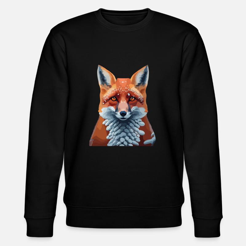 Fuchs - Stanley/Stella Unisex Bio-Sweatshirt CHANGER  - Schwarz