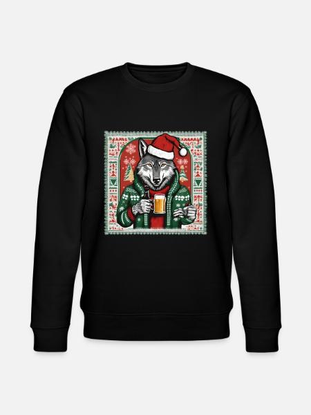 Wolf - Stanley/Stella Unisex Bio-Sweatshirt CHANGER - Schwarz