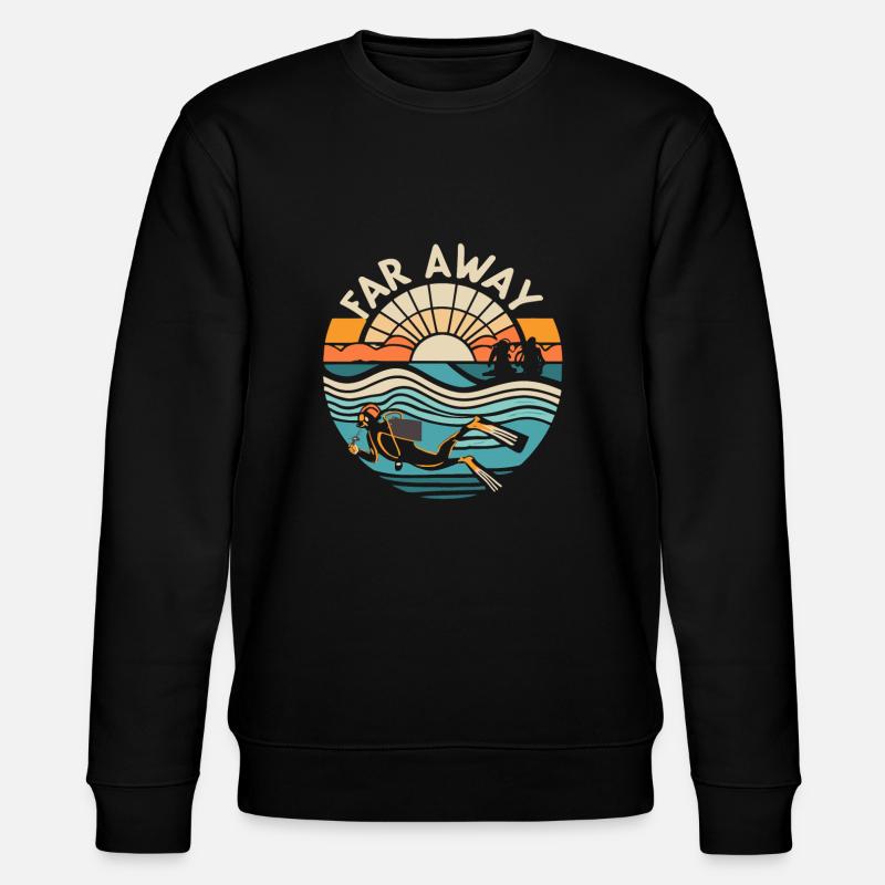 Scuba Diving - Stanley/Stella Unisex Bio-Sweatshirt CHANGER  - Schwarz