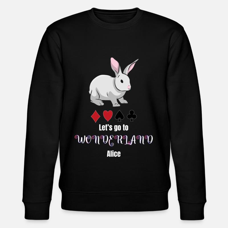 Alice im Wunderland - Stanley/Stella Unisex Bio-Sweatshirt CHANGER  - Schwarz